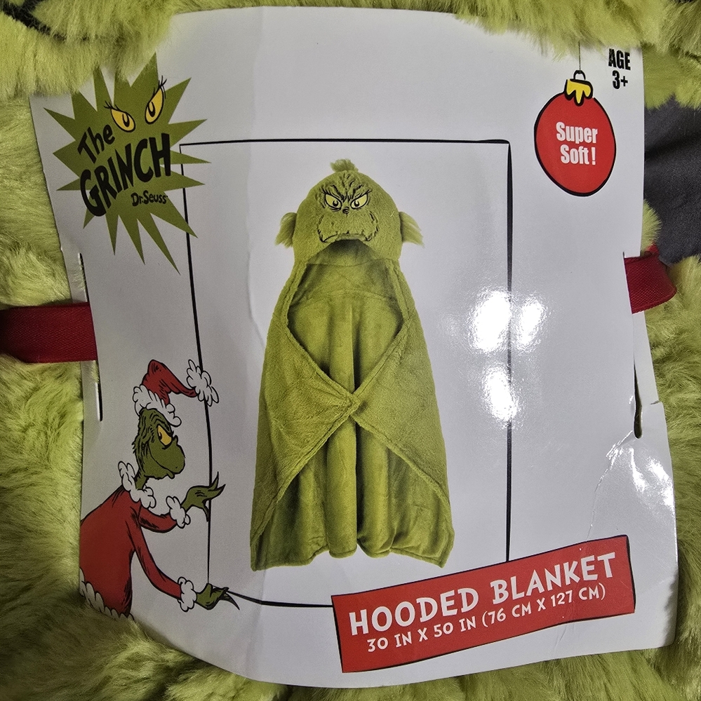 The Grinch Hooded Blanket